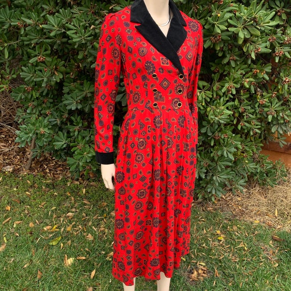 Vintage Lanz Originals Red Dress - image 6