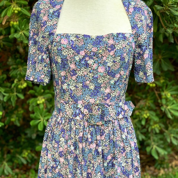 Vintage Floral Dress - Etsy