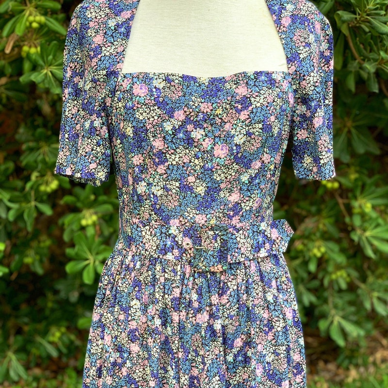 Vintage Floral Dress for Women