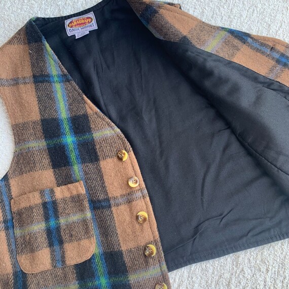 Mens Vest Charcoal Plaid main image 1