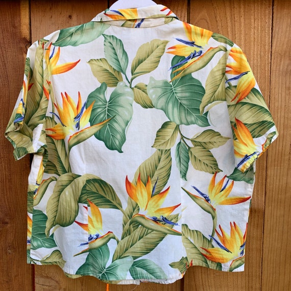 Vintage Birds of Paradise Hawaiian Shirt - image 9