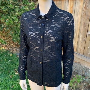 ファッション・ブランド Vintage Clothes / 1990's Lace Shirt 90s Lace Shirt - Etsy