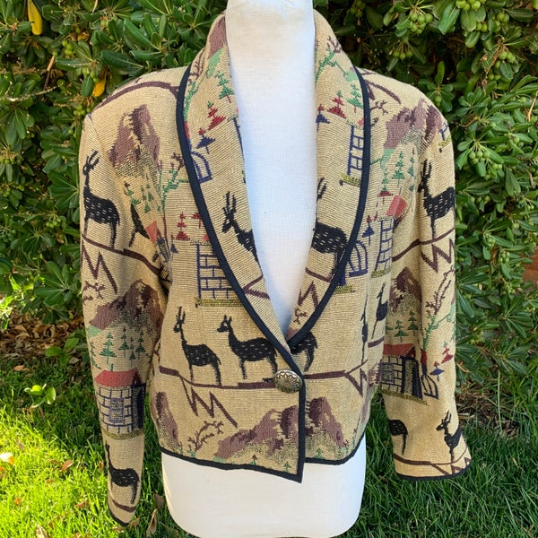 Tapestry Jacket Etsy