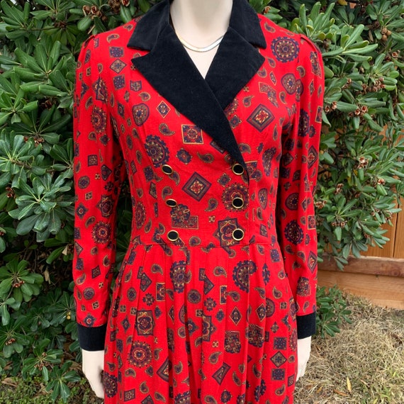 Vintage Lanz Originals Red Dress - image 2