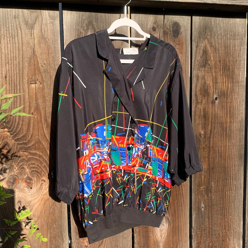 1980s Blouse XL