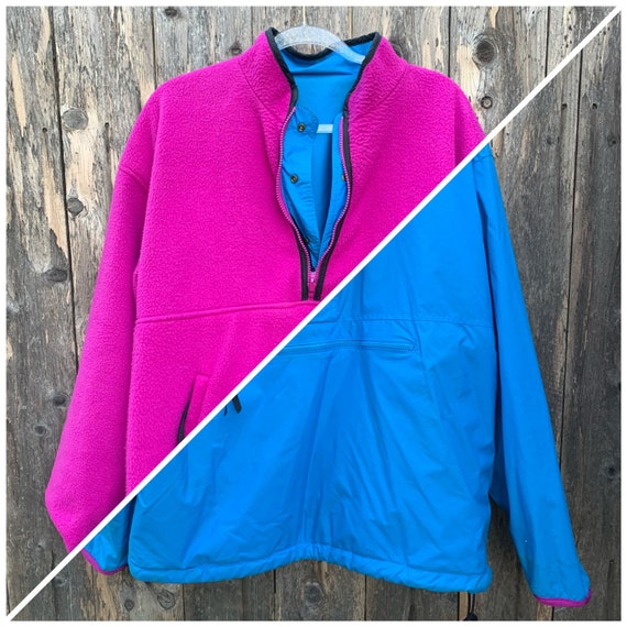 90s Gap Fleece Lined Reversible Jacket - image 4