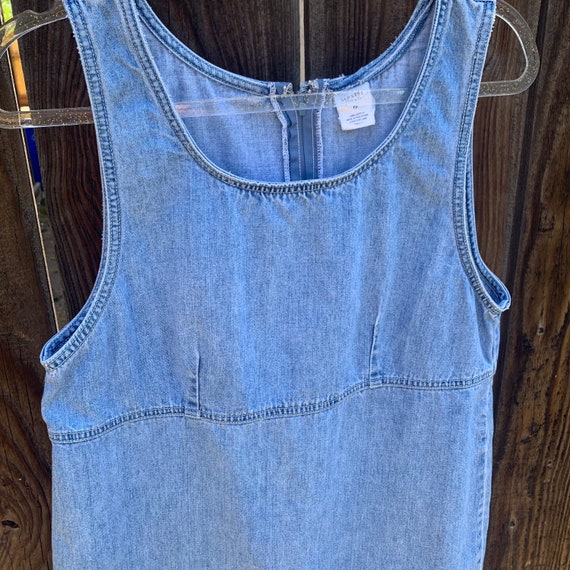 Sleeveless Denim Dress - image 8