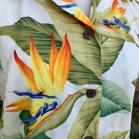 Vintage Birds of Paradise Hawaiian Shirt - image 2