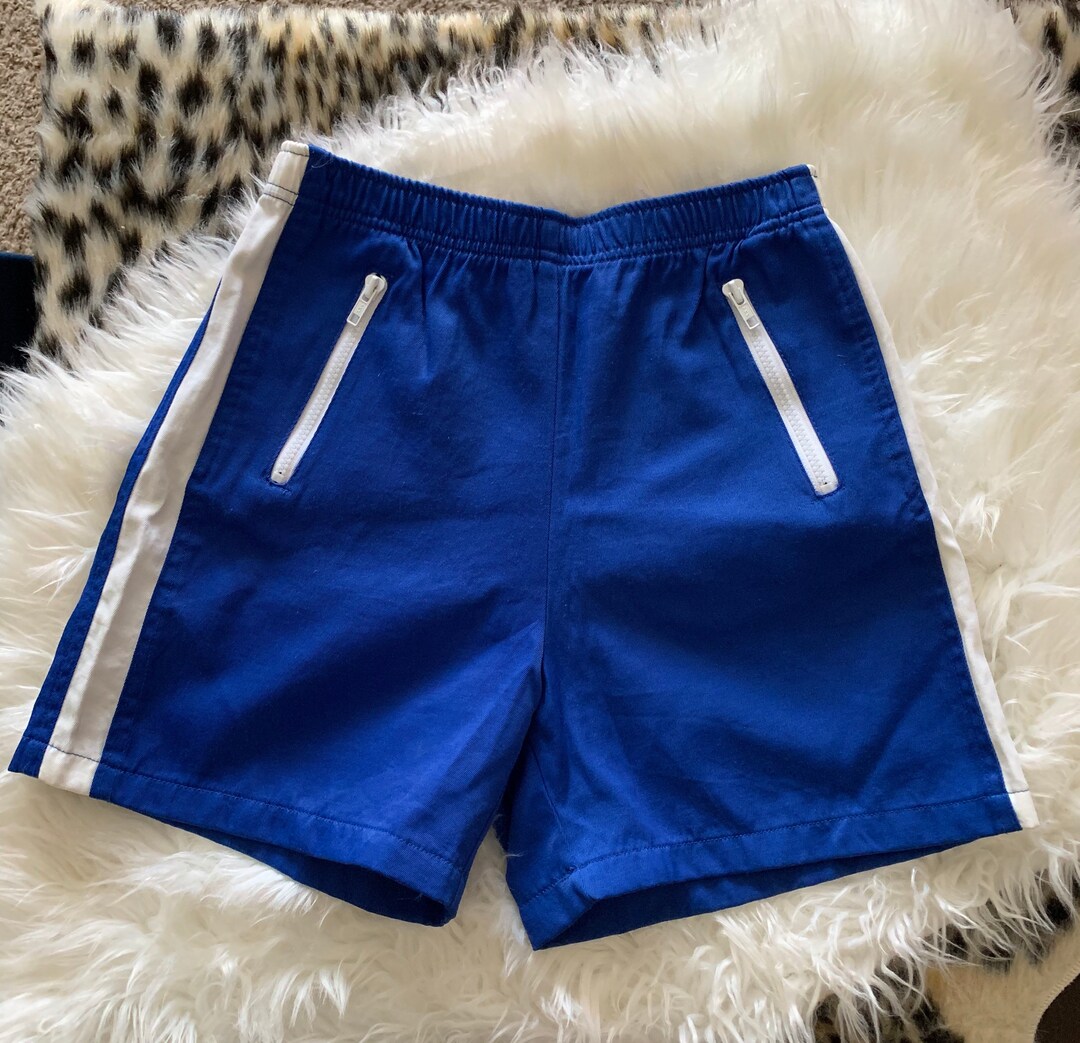 Vintage Track Shorts, Blue Athletic Shorts Etsy