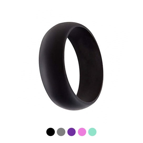 Silicone Wedding Ring | Men's and Women's | Many Sizes and Colors