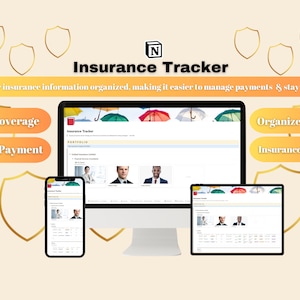 Notion Insurance Tracker | Insurance Planning | Productivity | Financial Tracker