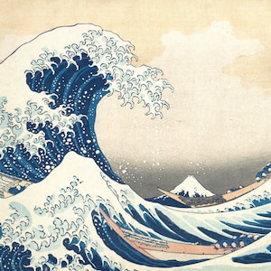 La grande vague au large de Kanagawa par Hokusai (téléchargement numérique)