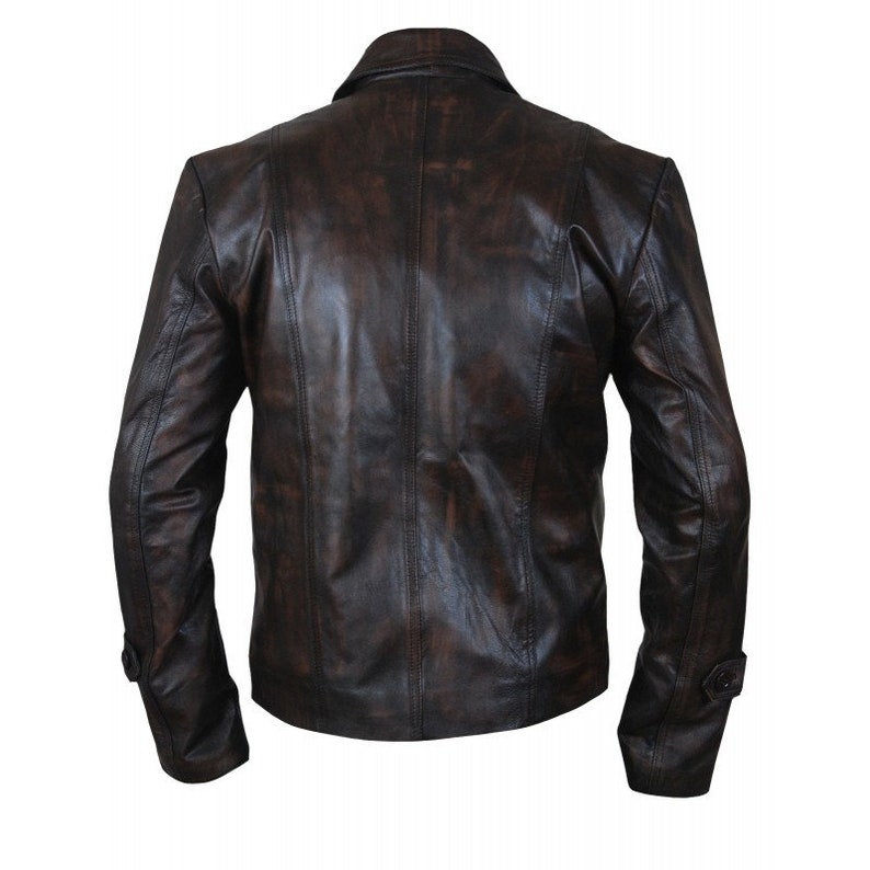 Handmade Men/'s Supernatural Season 7 Distressed Genuine Real Leather JacketCoat
