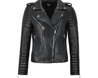 Leather Biker Jacket Women Black Motorcycle Jacket Womens Motorcycle Jacket Best Leather Motorcycle Jacket Motorcycle Riding Jacket