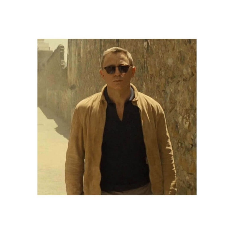 James Bond Brown Suede Spectre Morocco Real Leather Jacket