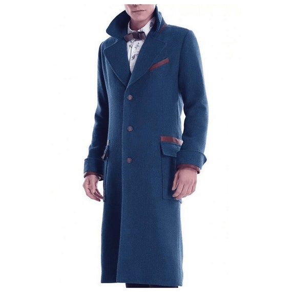blauer mantel herren