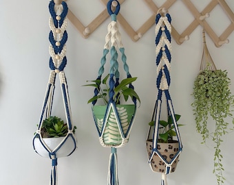 Macrame plant hanger Indoor garden decor Large hanging planter Plant holder Pot Hanger Hanging basket, Wall planters, Plant lover gift