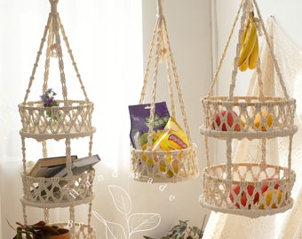 Cesto Di Frutta In Metallo WELDUN Da Appendere - Con Gancio Per Banane, Per Cucina E Parete, Capacità 8kg - Foto 10