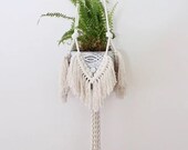 39.3 39 39 macrame plant hangers with tassels, indoor outdoor wall hanging planter for plant pots, plant pot holder, boho chic, wall hanging