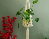 31.5 macrame plant hangers, indoor outdoor wall hanging planter for plant pots, plant pot holders nest, boho decor, macrame wall hanging