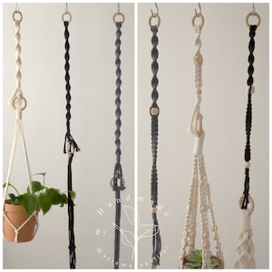Plant hanger extension Hanging planter extension for high ceiling Long plant holder extender Macrame mobile extension Plant accessories