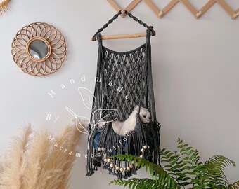 Amaca Appesa Per Gatti In Stile Bohemien - Letto Sospeso Con Nappe Per Interni Ed Esterni - Foto 4