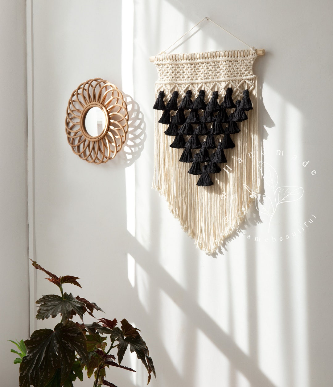 Macrame Wall Hanging Boho Wall Decor Woven Tapestry Macrame Mural Boho ...