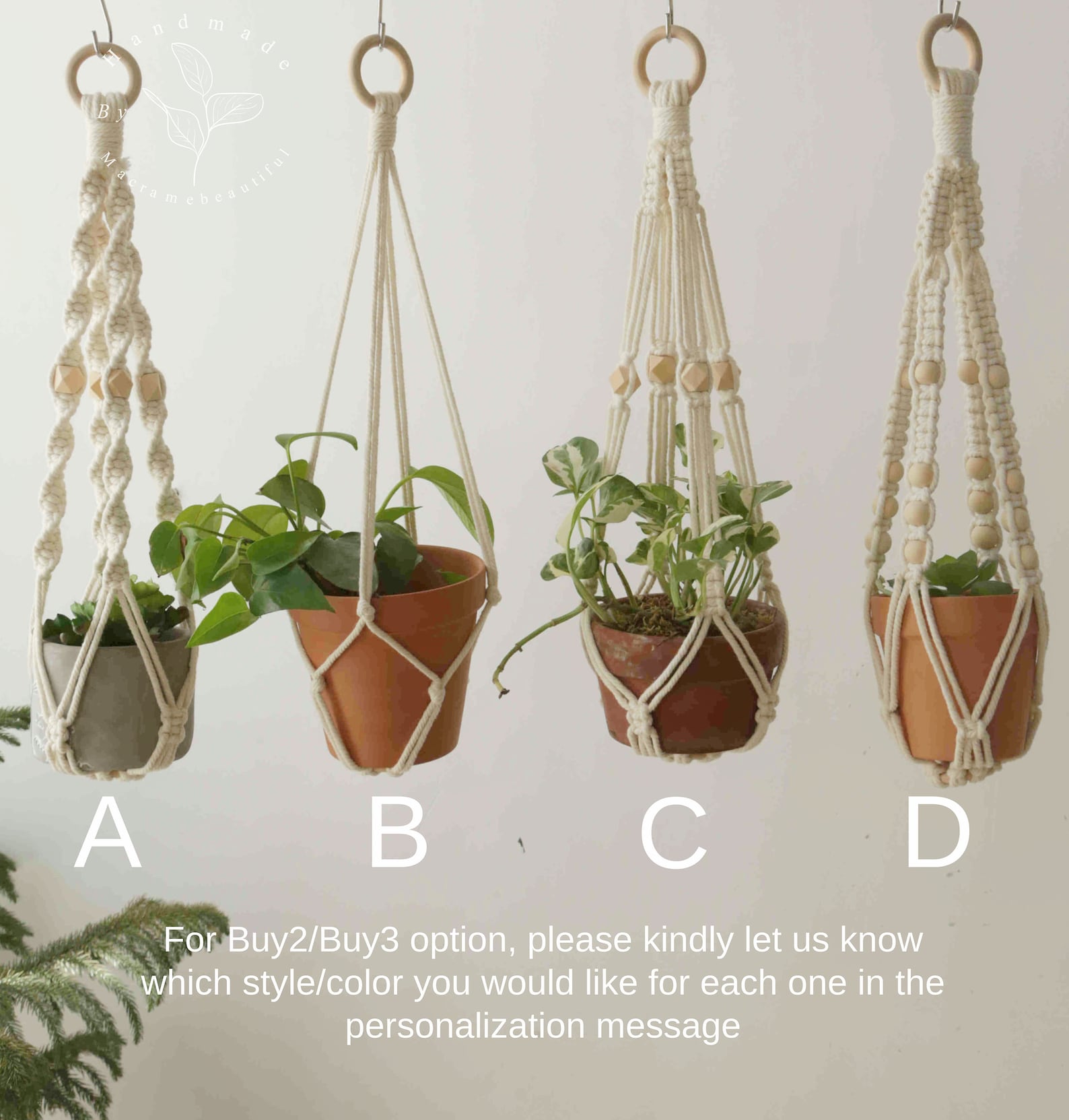 macrame-plant-hanger-no-tassel-hanging-planter-no-tail-etsy