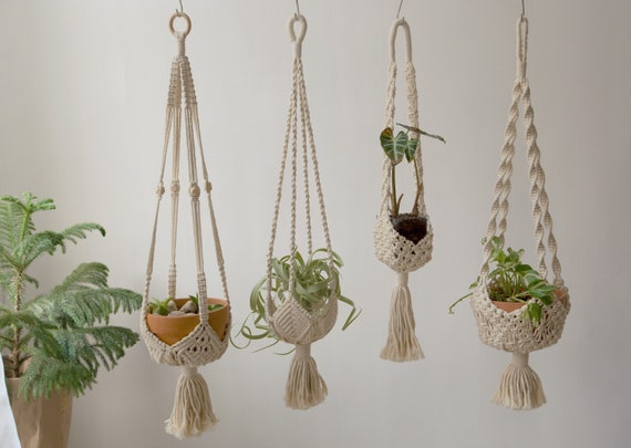 Bohemian macrame plant hanger hotsell