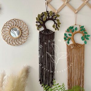 Macrame tree of life wall art Macrame wall hanging Large dreamcatcher Woven wall tapestry Boho bedroom nursery dorm decor Family tree