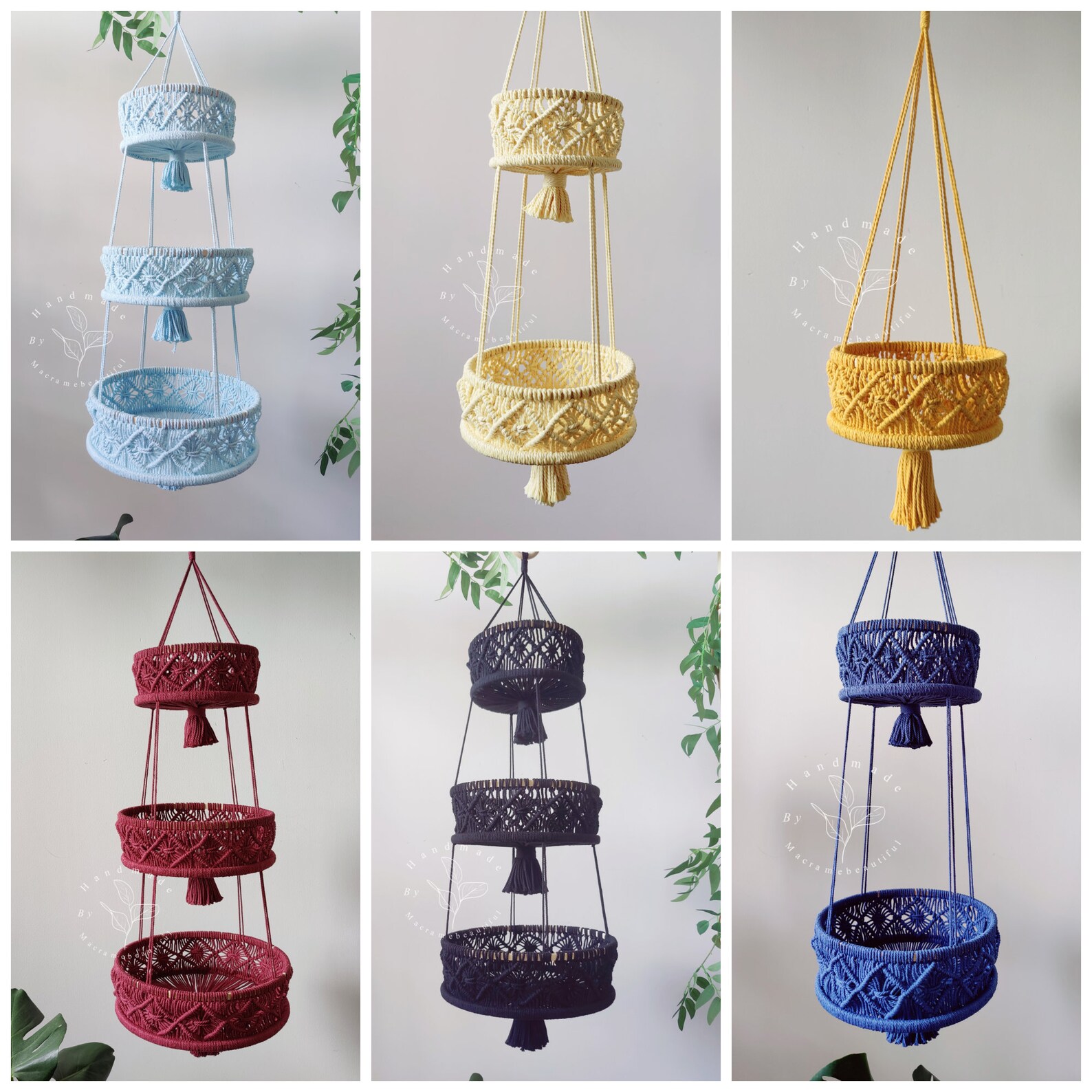 Hanging Fruit Basket Vegetable Hammock Wall Basket Kitchen Etsy Australia