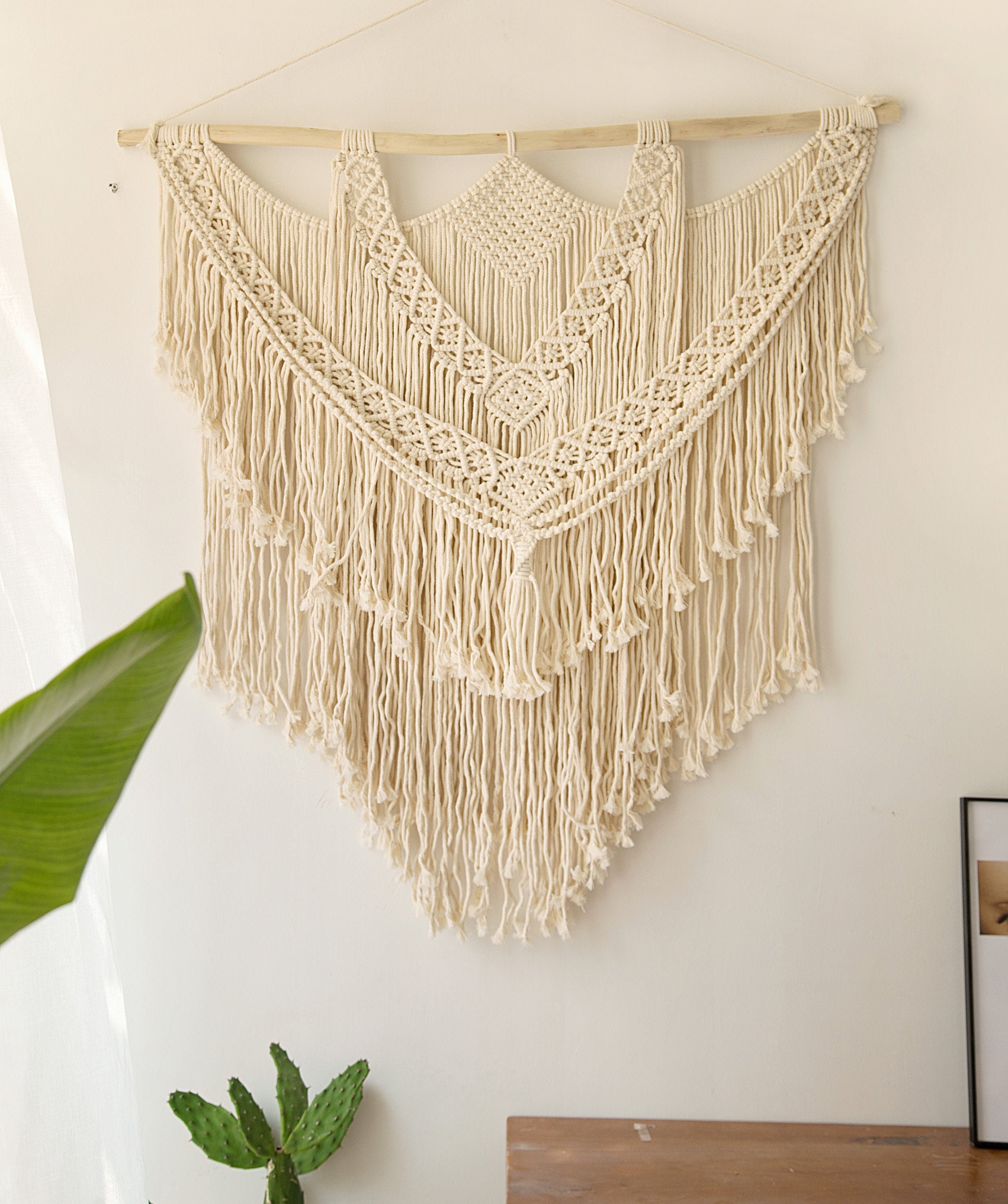 Macrame headboard Boho wall tapestry Large Macrame Backdrop Large