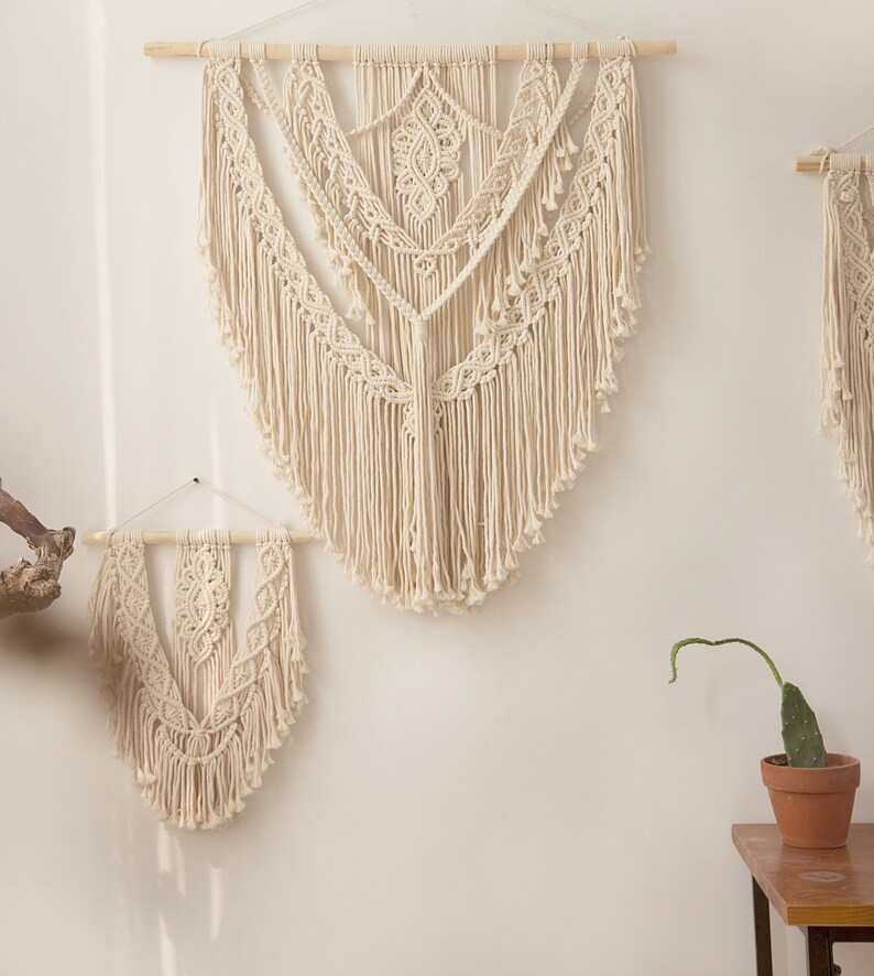 Large Macrame Wall Hanging Boho Bedroom Decor Over the Bed Etsy