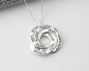 Mother In Law Gift Mothers Day, Grandma Customized Necklace, Mom Necklace With Grandkid Names, Grandchildren Necklace, Grandmother Necklace