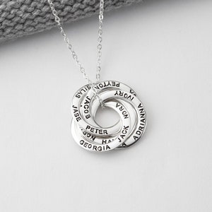 Children Names Necklace for Nana, Grandma Birthday Necklace, Personalized Necklace With Grandkid Names, Grandchildren Necklace, Nana Gift