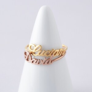Personalized Name Ring, Kid Name Gift For Mom, Stackable Mothers Ring, Silver Name Stacking Ring, Personalized Gifts For Women, Name Ring