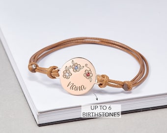 Grandma Birthstone Bracelet, Family Birthstone Bracelet, Mothers Birthstone Bracelet, Birthstone Jewelry, Mother's Day Gift For Mom