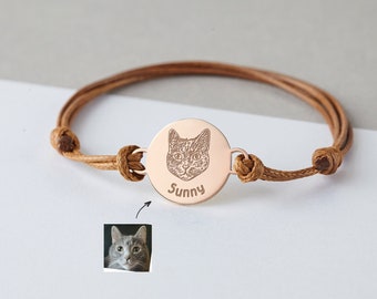 Aangepaste foto-sieraden huisdier, armband huisdier portret, verjaardagscadeau voor hond moeder, aangepaste kat moeder cadeau, dierenvrienden armband gepersonaliseerd