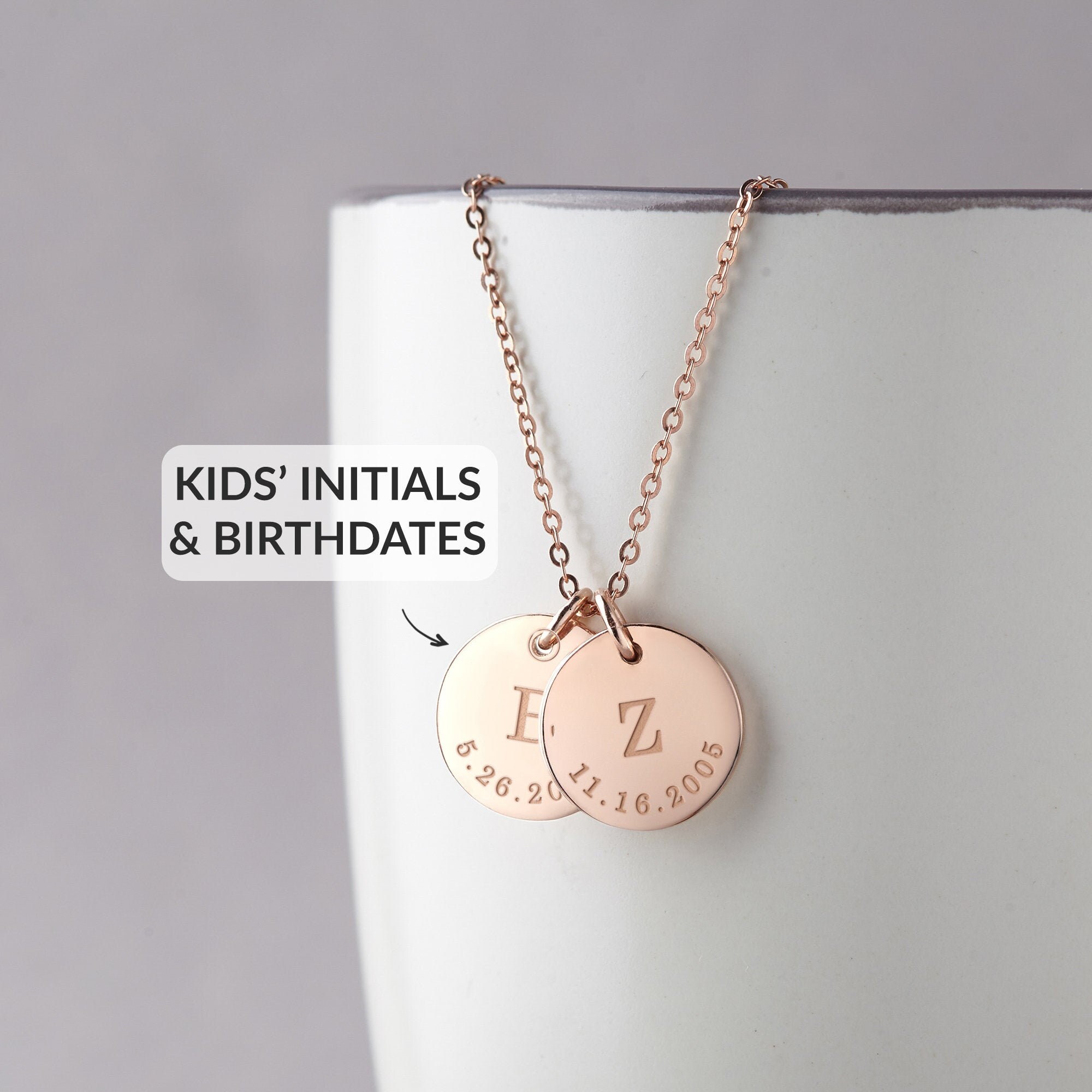 Personalized Baby Heart of Gold + Initials Necklace | HART