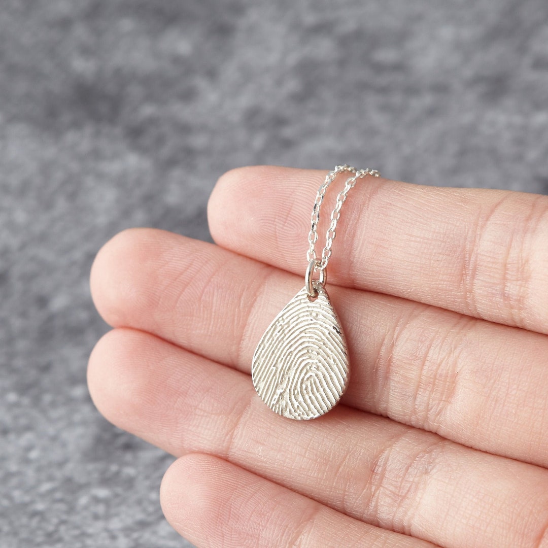 Thumbprint ashes necklace Clearance