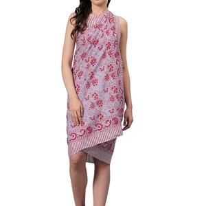 Sarong Block Print Sarong Pareo Cotton Scarf Neck Head Wrap Beach Sarong Gift for her Mothers Day Valentine Birthday Summer Bikini Cover Ups