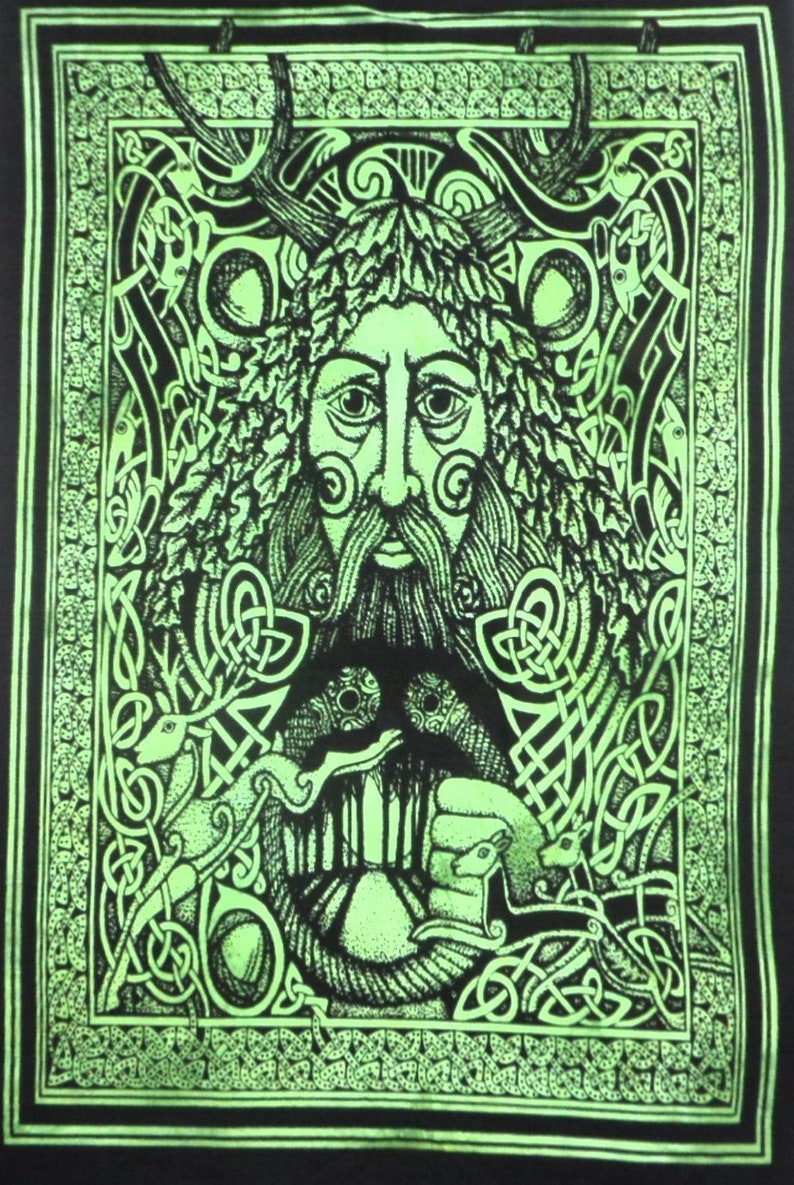 Celtic Tree Of Life Indian Cotton Small Wall Hanging Tapestry Poster Dorm Decor