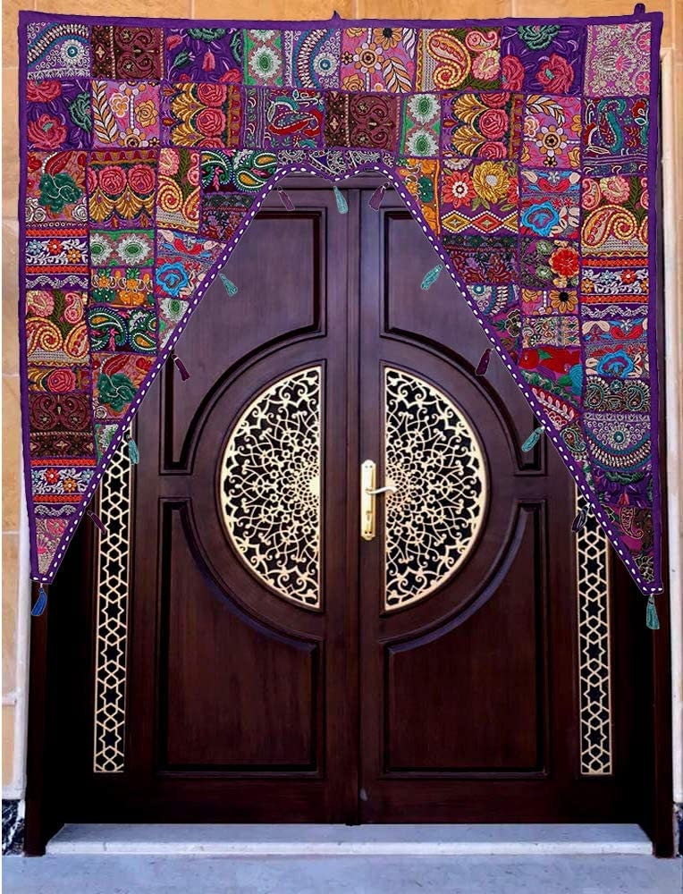 Handmade Door Hanging Patchwork Bohemian Art Home Décor Wall Etsy
