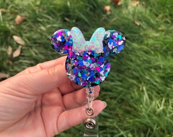 Badge Nursing Confetti Mickey Badge Reel ID Disney Teaching