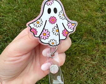 Halloween Nurse Badge Reel - Cute Ghost Boo Retractable ID Holder, Funny Gift For Medical Staff - View #8