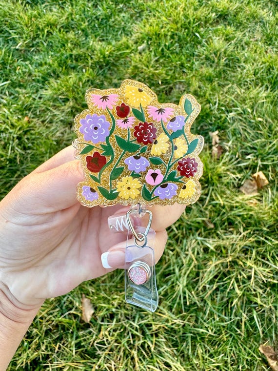 Surpise Songs Piano Flowers inspired Badge Reel | Book Badge Clip | Badge Holder | Read Badge  | nurse | teacher | eras tour
