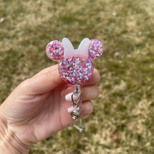 Minnie Inspired Badge reel | Disney inspired badge holder | badge clip | retractable badge reel | teacher | nurse