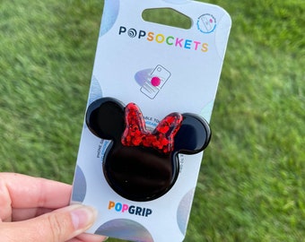 Classic Minnie Mouse Inspired Popsocket | Minnie Pop socket | Disney Popsocket | phone grip | Disney world | Disneyland