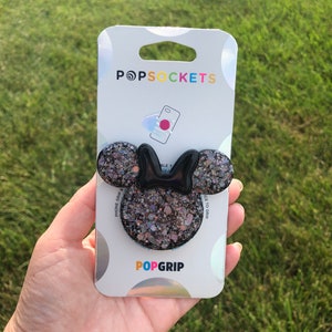 Disney Phone Grip Black Confetti Minnie Mouse | Disney World | Disneyland | phone | cute | phone
