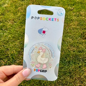 Silly Goose Pop socket | kindle pop socket | cute pop socket | phone stand | booktok